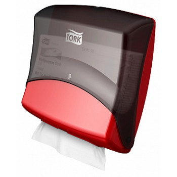 Диспенсер для протирочных материалов Tork Performance 654008 W4 красный
