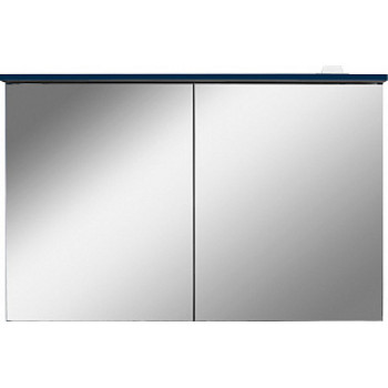 Зеркало-шкаф Am.Pm Spirit V2.0 100 с LED-подсветкой, глубокий синий