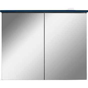 Зеркало-шкаф Am.Pm Spirit V2.0 80 с LED-подсветкой, глубокий синий