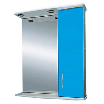 Зеркало-шкаф Misty Астра 60 с подсветкой, голубой R