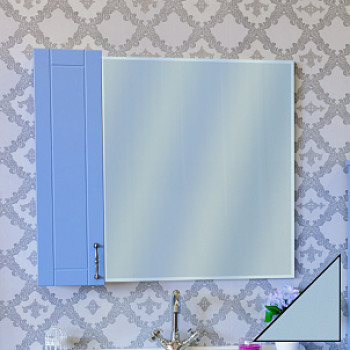 Зеркало-шкаф Sanflor Глория 85 L, серый